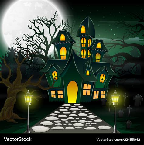 haunted house images cartoon